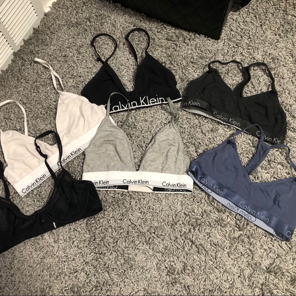 ‼️‼️‼️6 Calvin Klein bralettes/sports bras